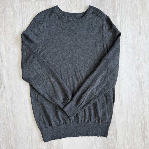 100% Other - Wolsey Sweater 100% Merino Wool Men's Size L Charcoal Grey Fox Logo EUC